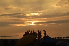 Am Strand von Warnemünde